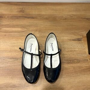 Repetto Black T Bar Ballet Flats